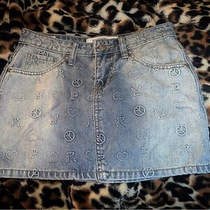 PLAYBOY Denim Mini Skirt